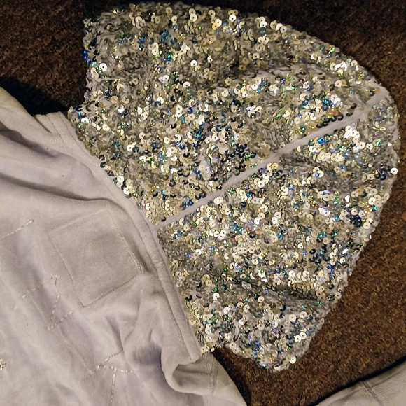 2013 Rare Vintage VS PINK Velour Full Zip Sequin Lilac FASHION SHOW Hoodie NWOT - Picture 10 of 10